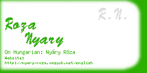 roza nyary business card