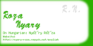 roza nyary business card